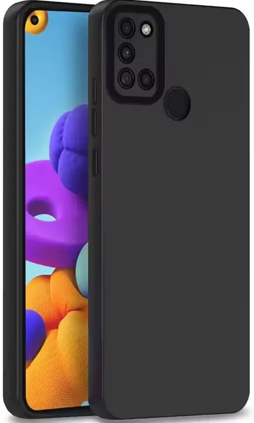 Back Cover Soft Matte Liquid Silicone TPU | Camera Protection | Shockproof Slim Back Case for Samsung Galaxy A21s