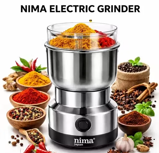 High Speed Electric Kitchen Gadget – Multi-Functional Dry Grinder Machine for Spices & Herbs