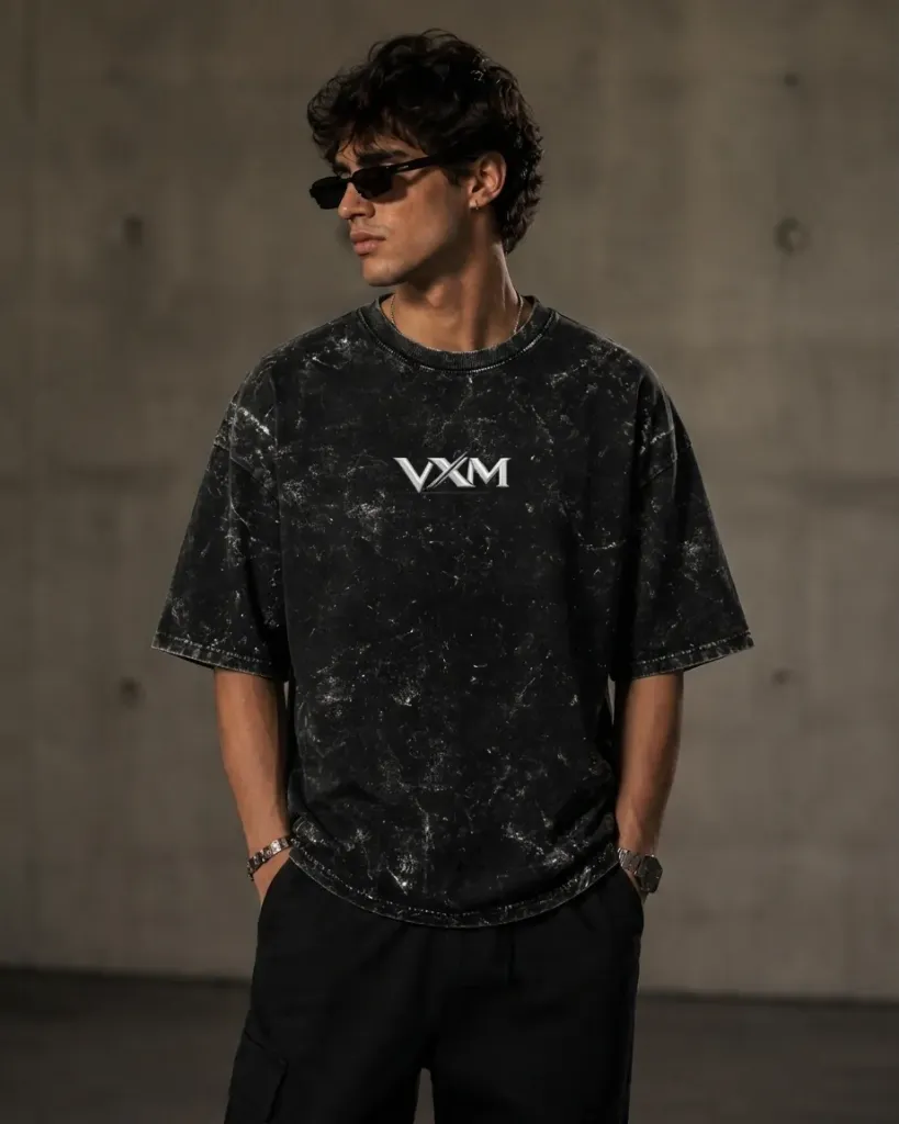 VXM sIGNATURE Unisex Acid Washed Oversized