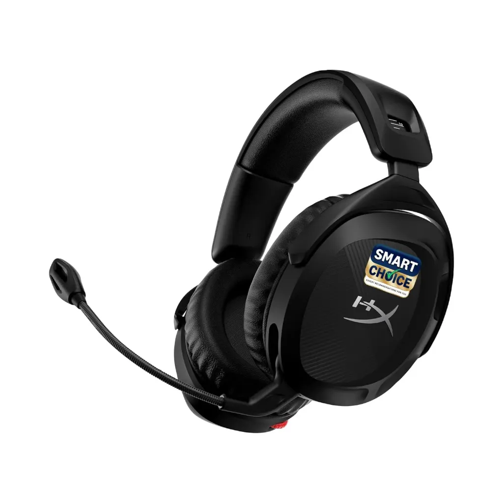HyperX Cloud Stinger 2 Smartchoice Wireless Gaming Headset Compatible with PC. Noise-Cancelling Swivel-to-Mute Microphone, Comfortable Memory Foam, UP to 20 Hours of Battery Life