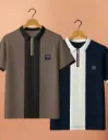 Yazole STR Stylish Designed Polo Neck Tshirt Combo For Men