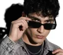 Black Rectangle Sunglasses