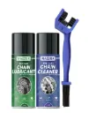 WAZZOX Bike Chain Lubricant and Chain Cleaner Spray With Cleaning Brush For Motorcycle and Bicycle Rust & Corrosion protection Chain Oil (300 ml, Pack of 3)