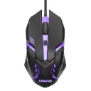Wired Gaming USB Mouse 800/1200/1600 DPI Optical Sensor, 4-Level Adjustable DPI, RGB Lighting, Smooth Tracking, Ergonomic Grip, Plug & Play for Laptop & PC (Black)